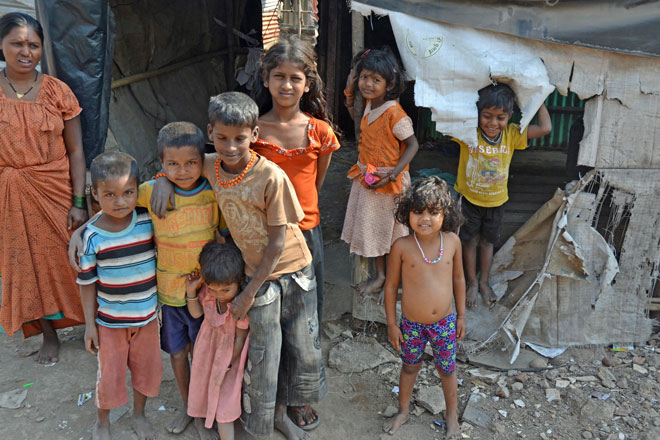 Mumbai slum kids